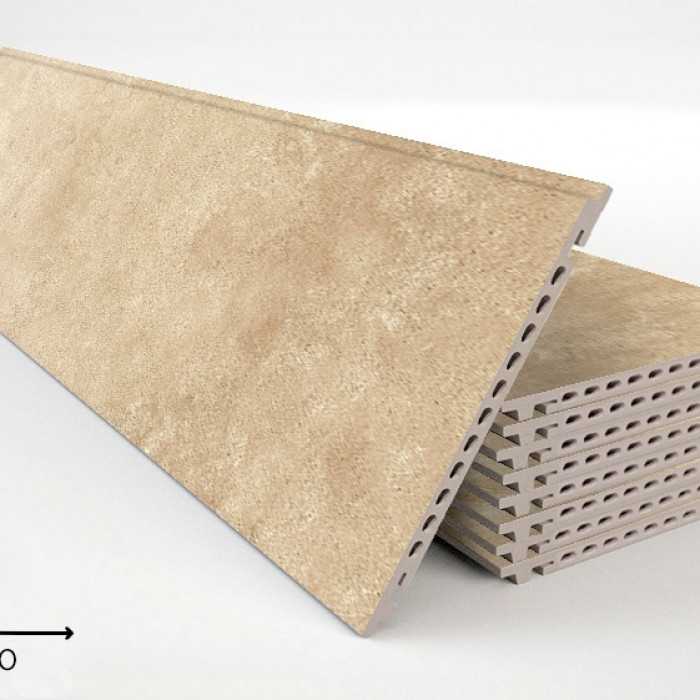 Керамогранитная плита FAVEKER GA16 для НФС, Urban Beige, 1200*400*18 мм