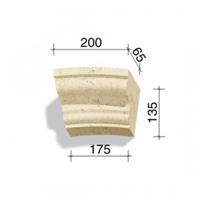 Арочный элемент White Hills 736-22, 135*200/175*65 мм