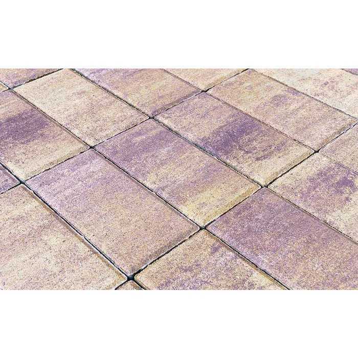 Плитка тротуарная BRAER Прямоугольник Color Mix Прайд, 200x100x60 мм