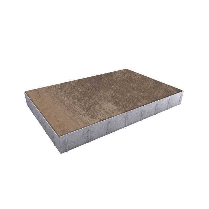 Плитка тротуарная Прямоугольник (Ла-Линия) Б.14.П.8 Листопад гладкий xаски, 750x500x80 мм